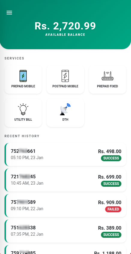 Screenshot of Payez - V2